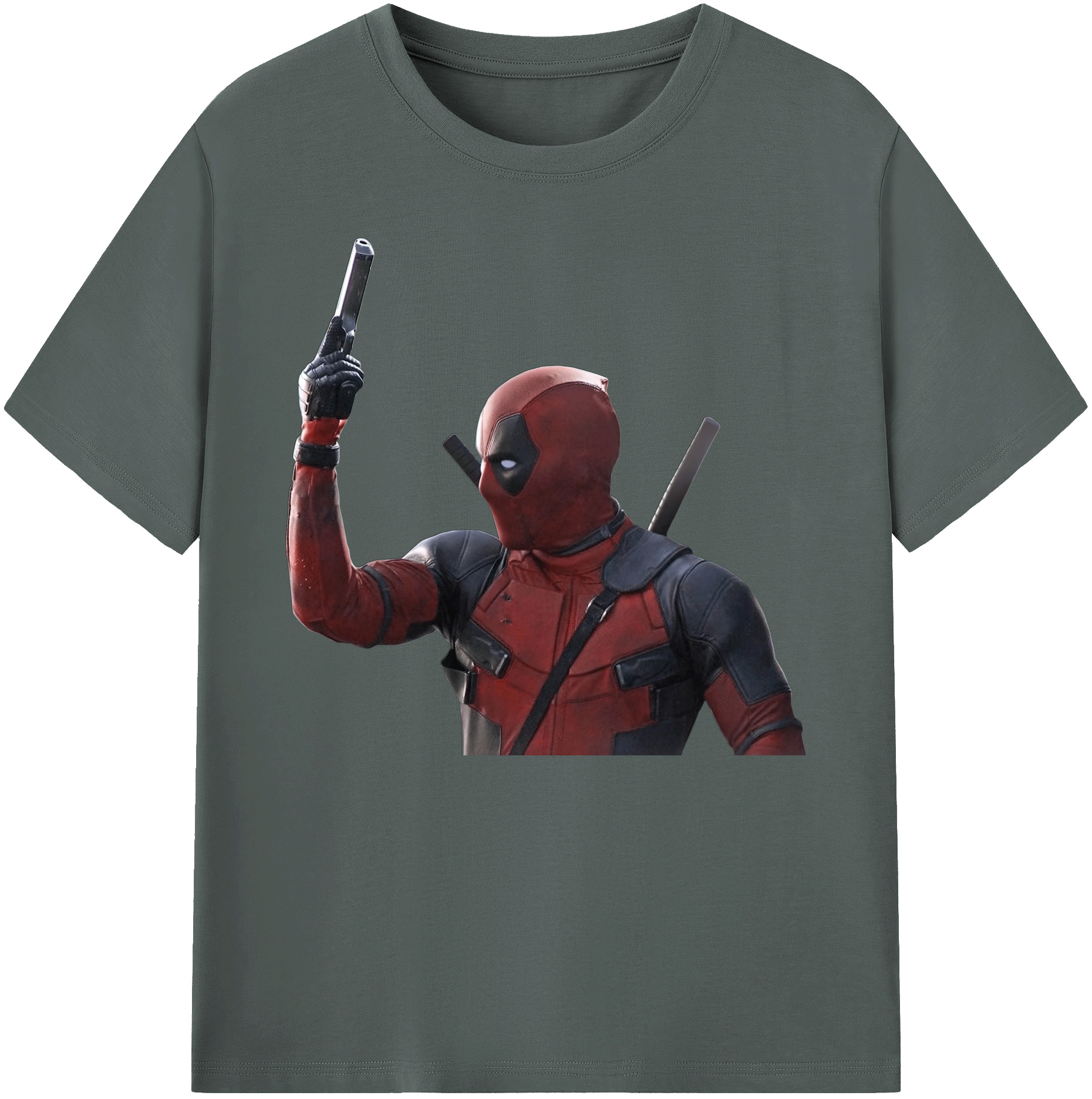 （画像用） Deadpool デッドプール 綿100％ メンズ半袖Tシャツ｜肌触りやわらか＆通気性